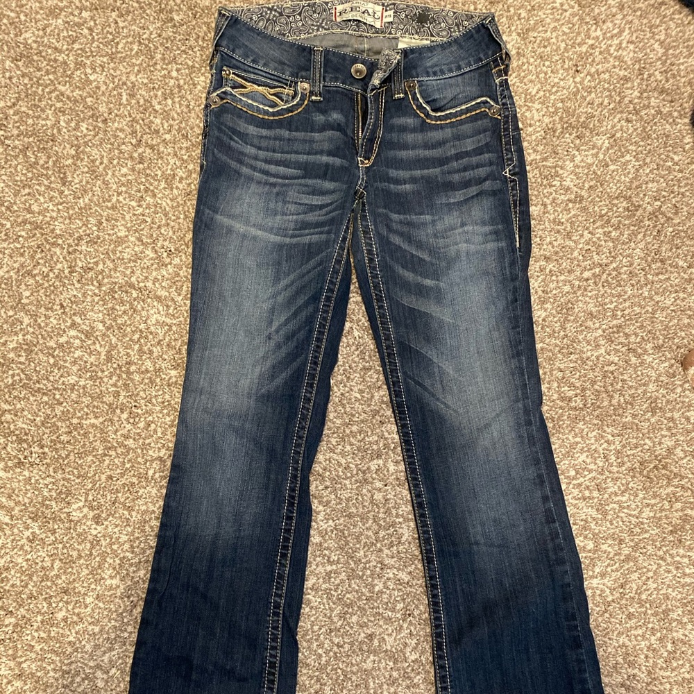 👖Ariat REAL style thick stitch, bootcut jean👖🌻